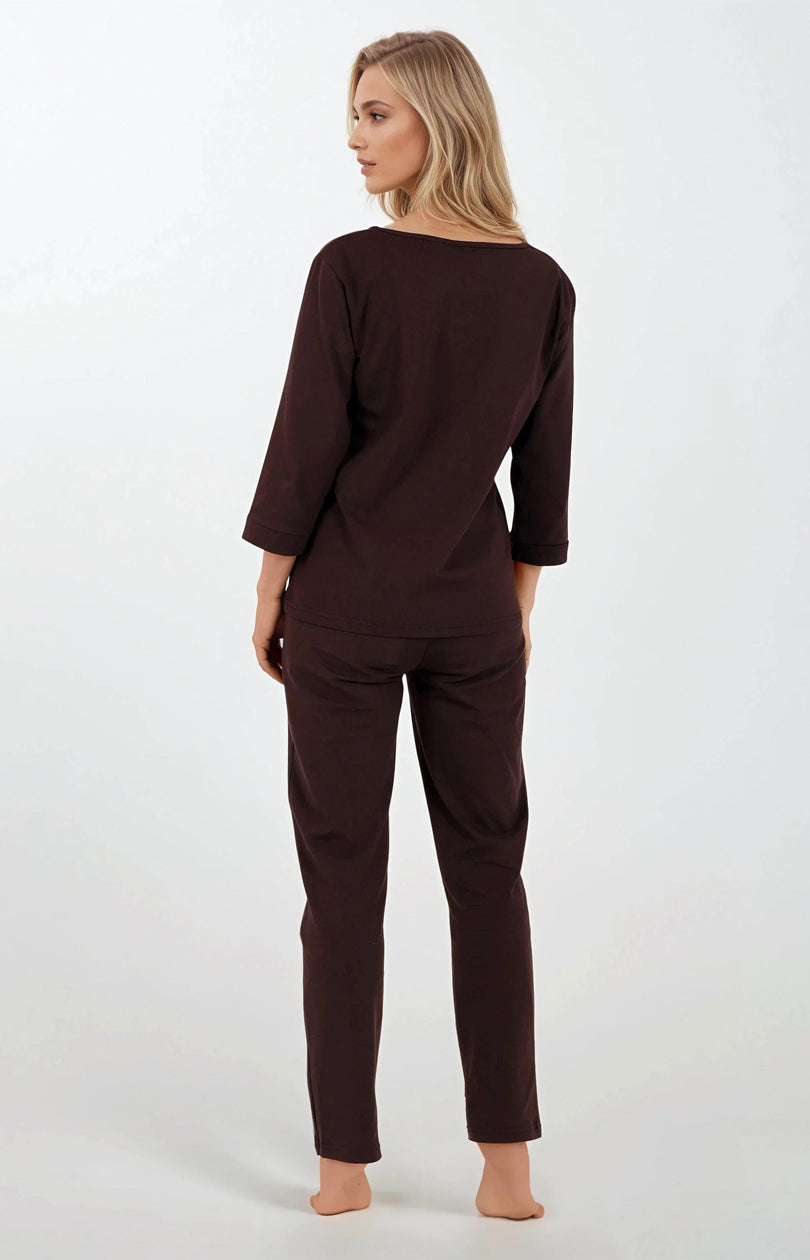 Pyjama femme Momenti Per Me — brun