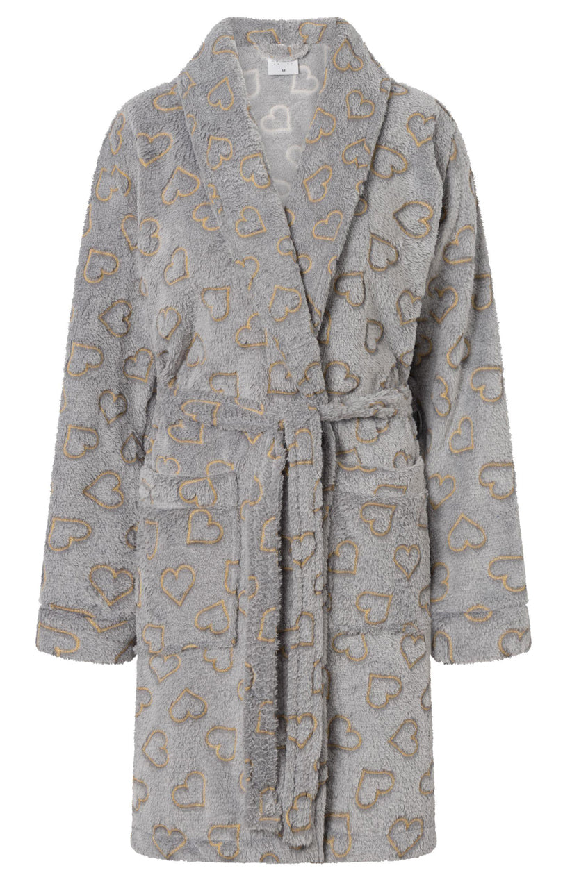 Robe femme Momenti Per Me Peignoir Peignoir — gris