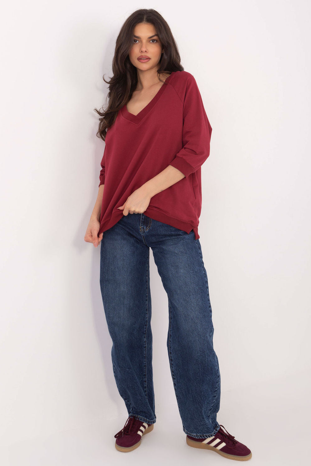 Blouse femme Rue Paris Chemisier Chemisier — rouge
