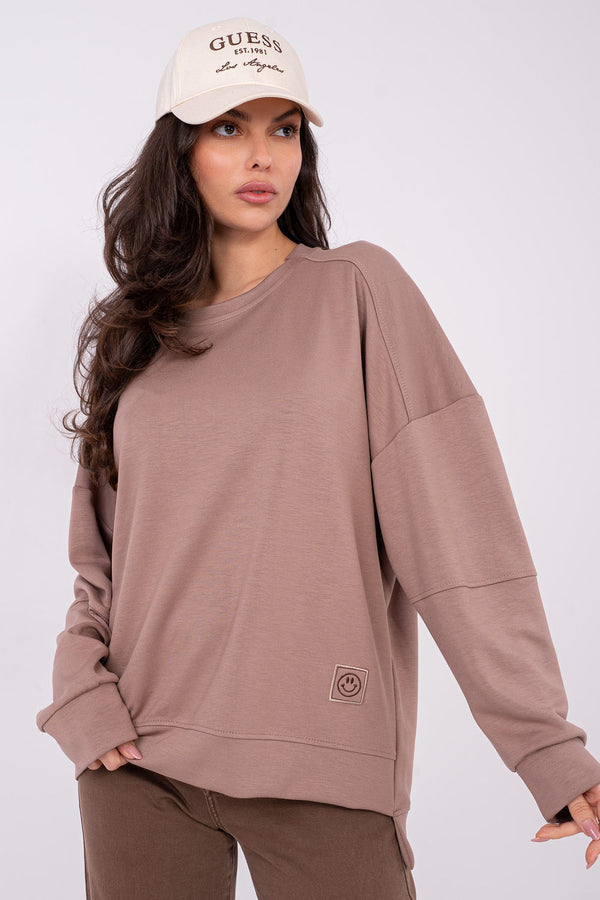 T-shirt femme Rue Paris Sweatshirt Sweatshirt — beige