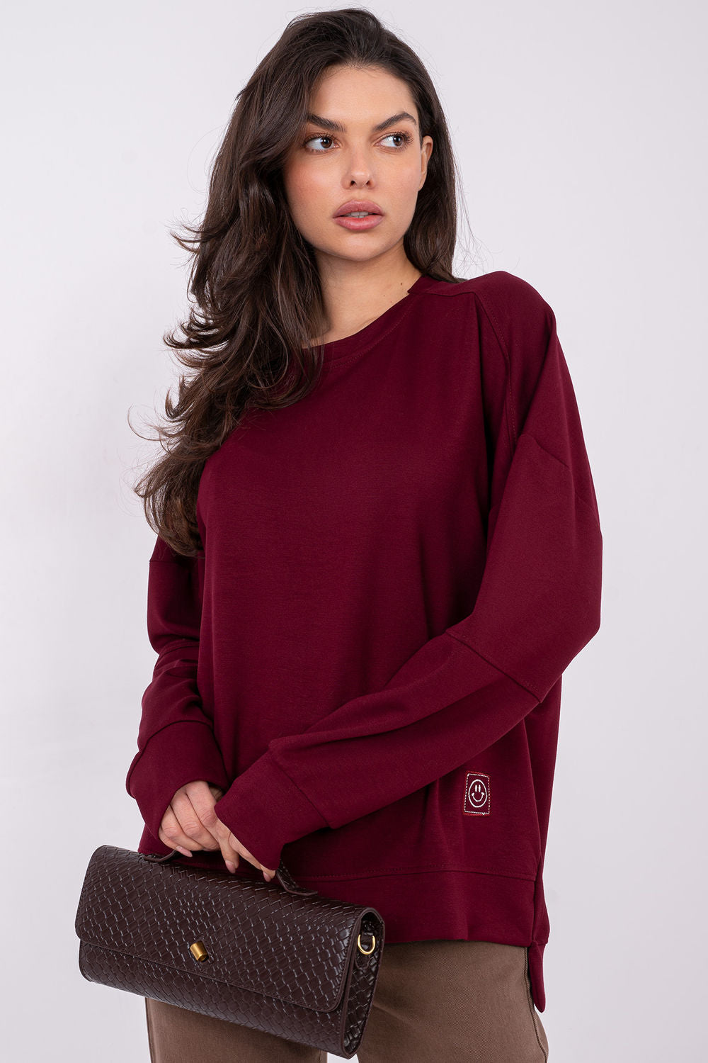 T-shirt femme Rue Paris Sweatshirt Sweatshirt — rouge
