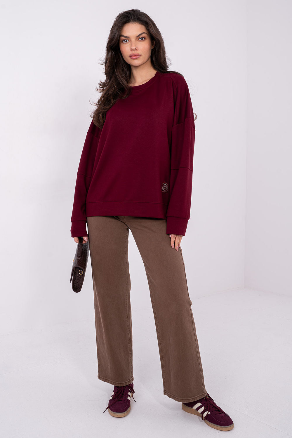 T-shirt femme Rue Paris Sweatshirt Sweatshirt — rouge