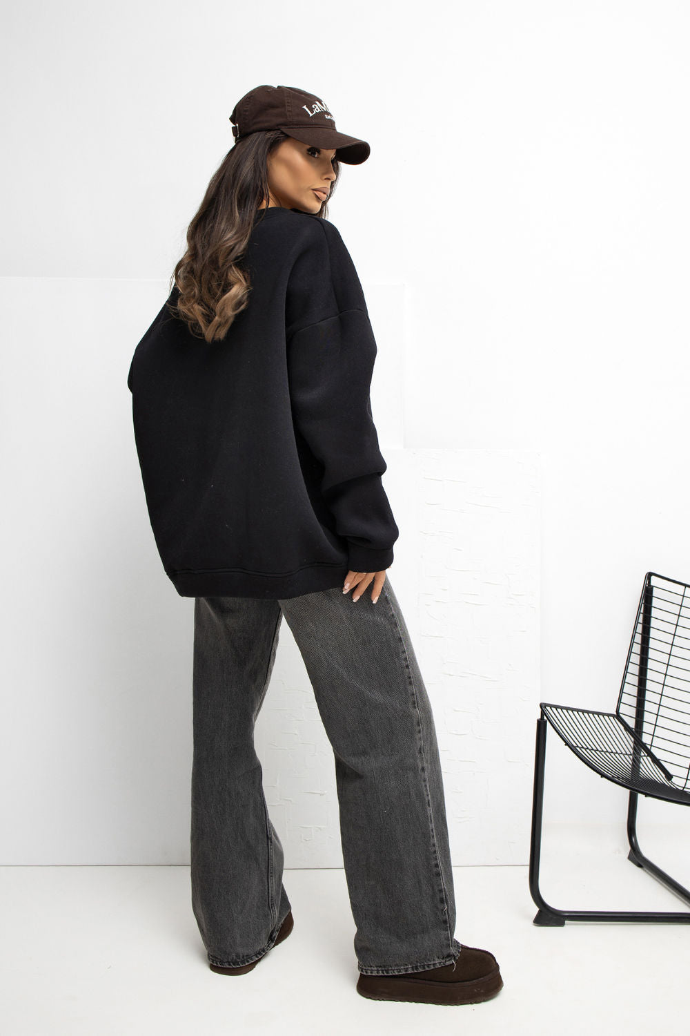 T-shirt femme Rue Paris Sweatshirt Sweatshirt — noir