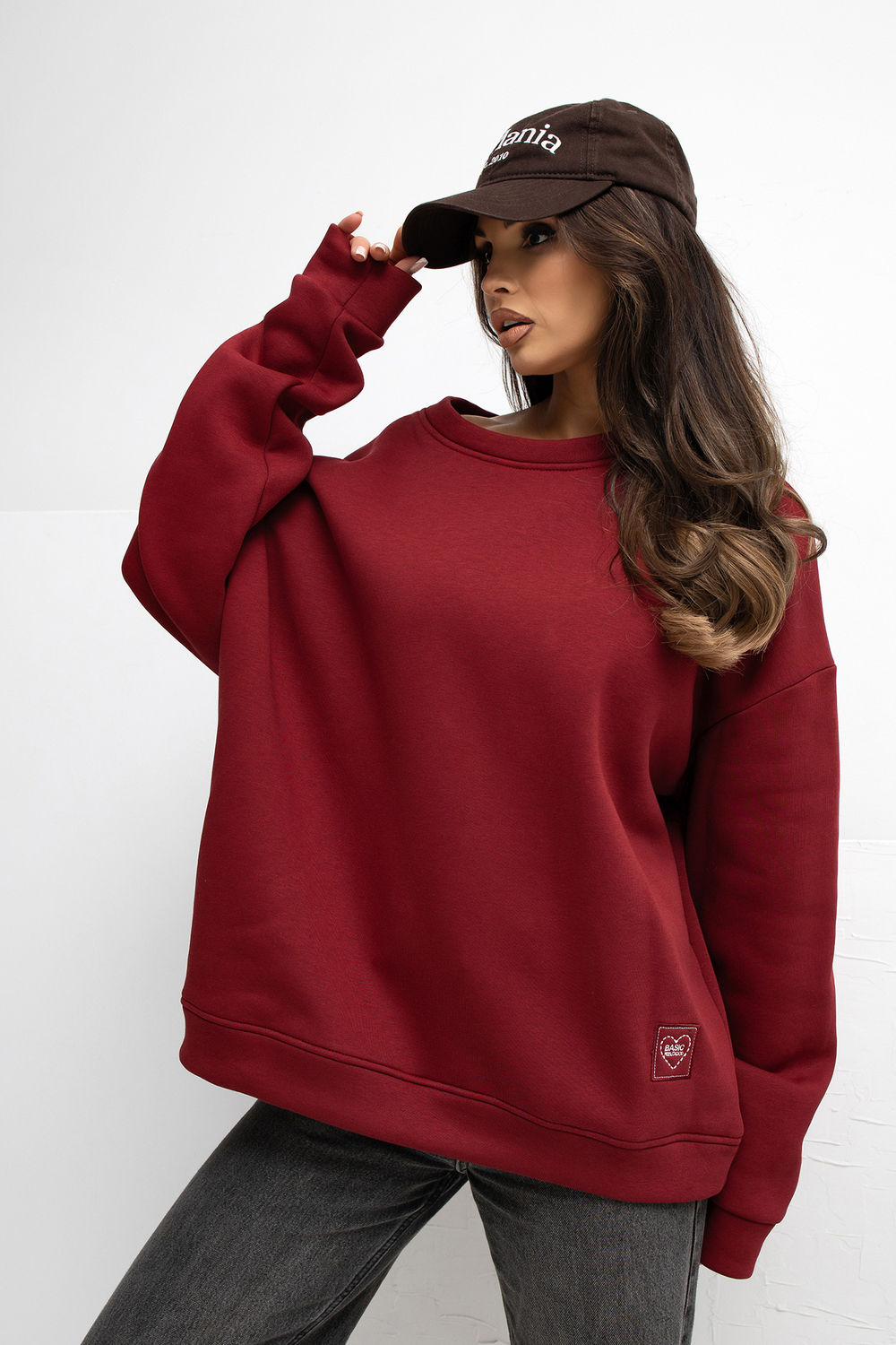 T-shirt femme Rue Paris Sweatshirt Sweatshirt — rouge