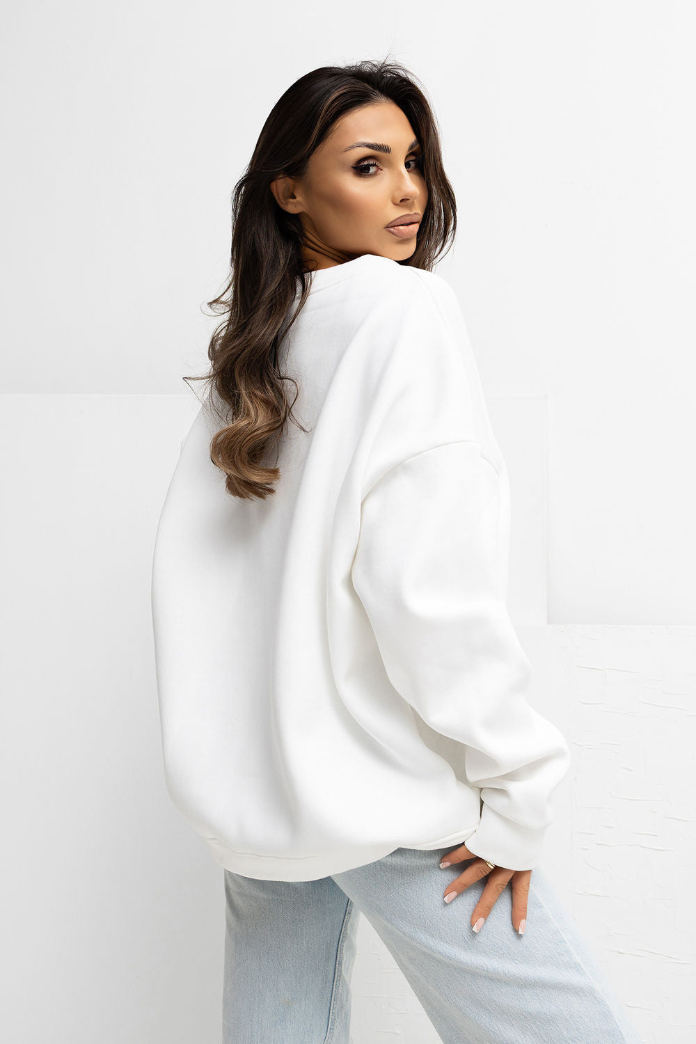 T-shirt femme Rue Paris Sweatshirt Sweatshirt — beige