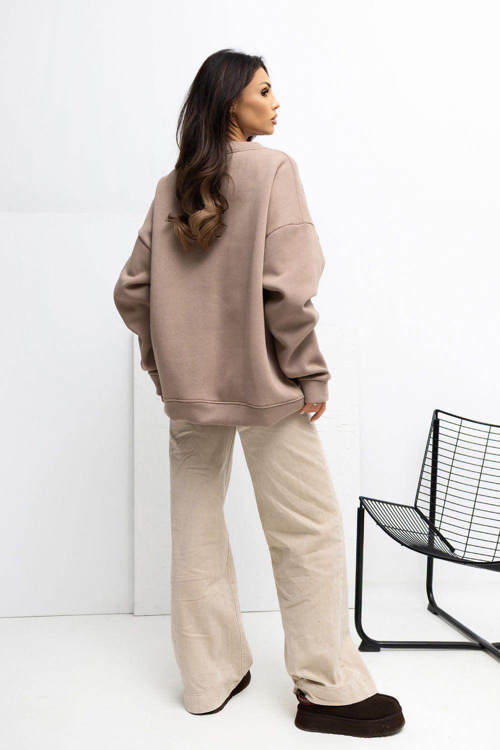 T-shirt femme Rue Paris Sweatshirt Sweatshirt — beige