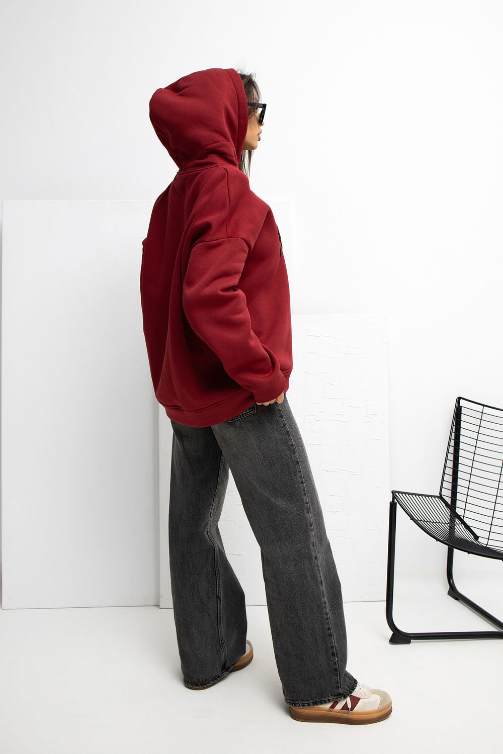 T-shirt femme Rue Paris Sweatshirt Sweatshirt — rouge