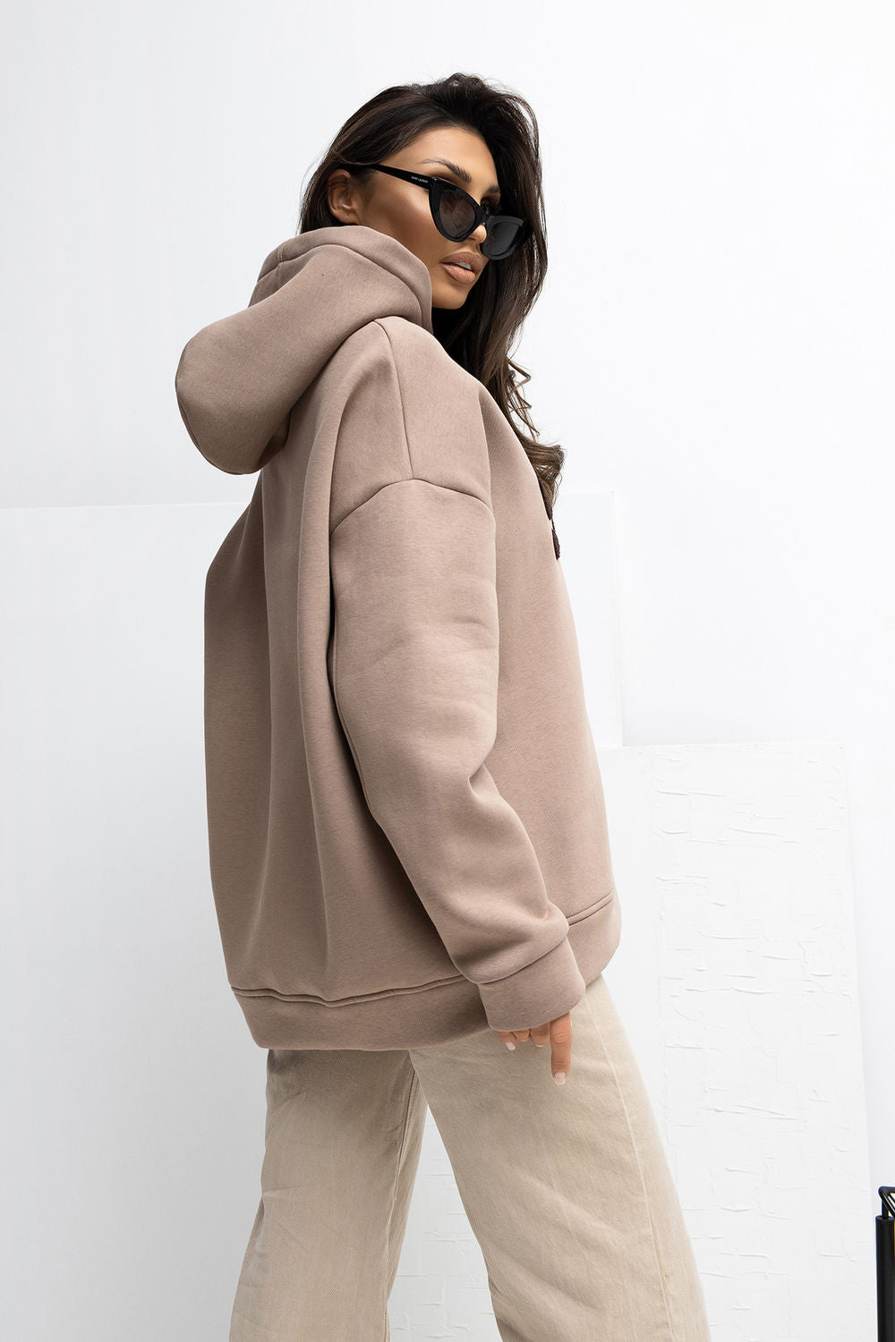 T-shirt femme Rue Paris Sweatshirt Sweatshirt — beige