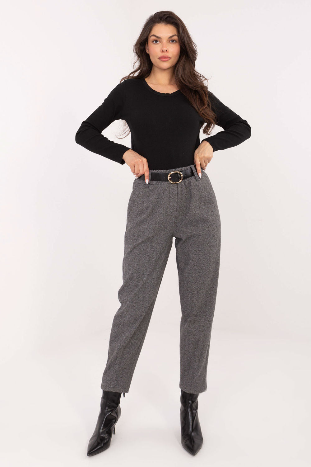 Chaussures à talons femme Rue Paris Pantalon Pantalon — gris