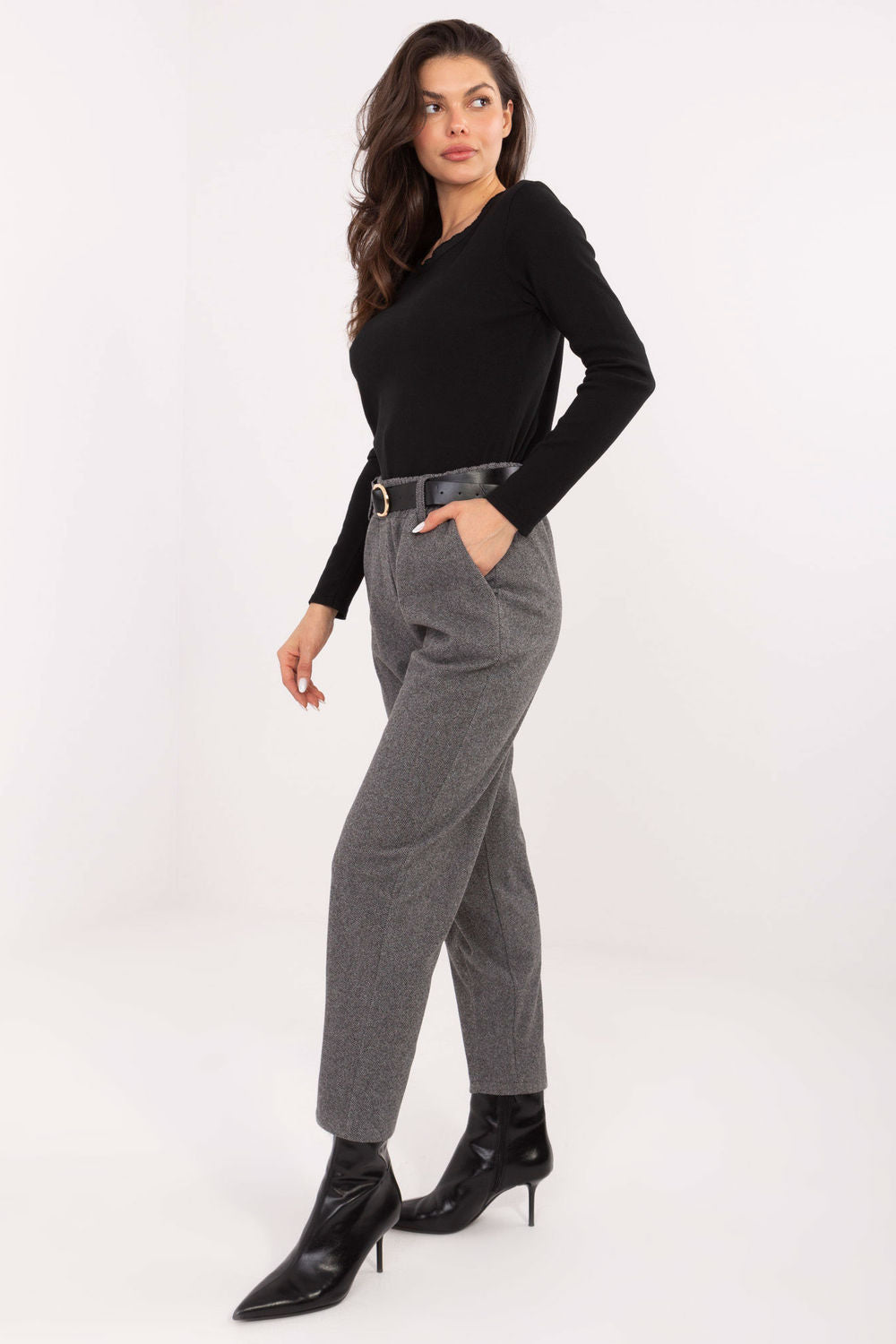 Chaussures à talons femme Rue Paris Pantalon Pantalon — gris