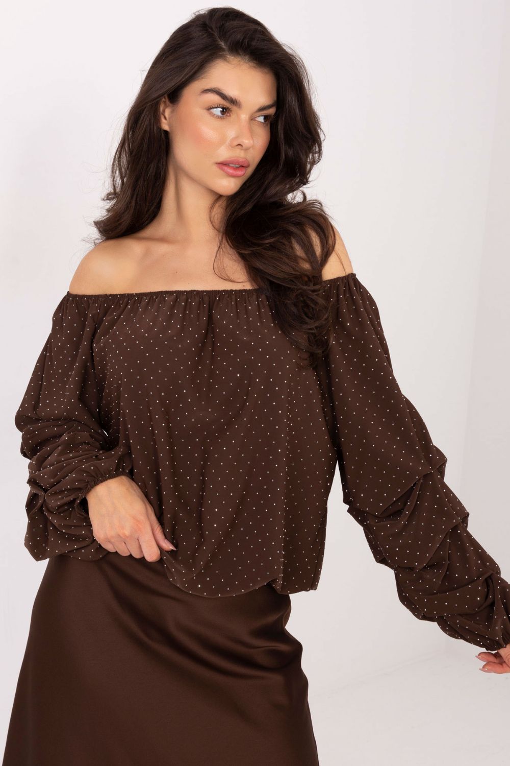 Blouse femme Italy Moda Chemisier Chemisier — brun