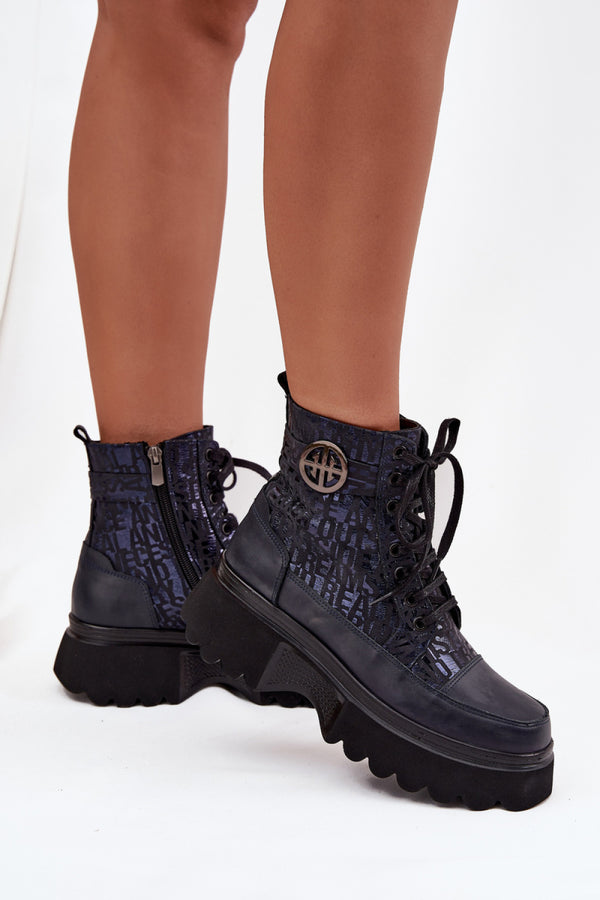 Bottes femme Step in style À Plateforme À — bleu marine