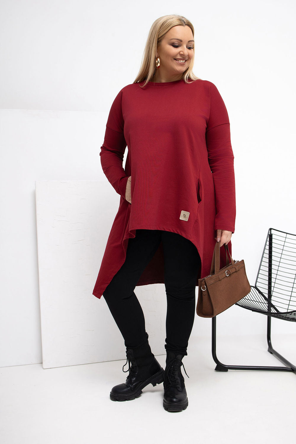 Tunique grande taille femme Relevance — rouge