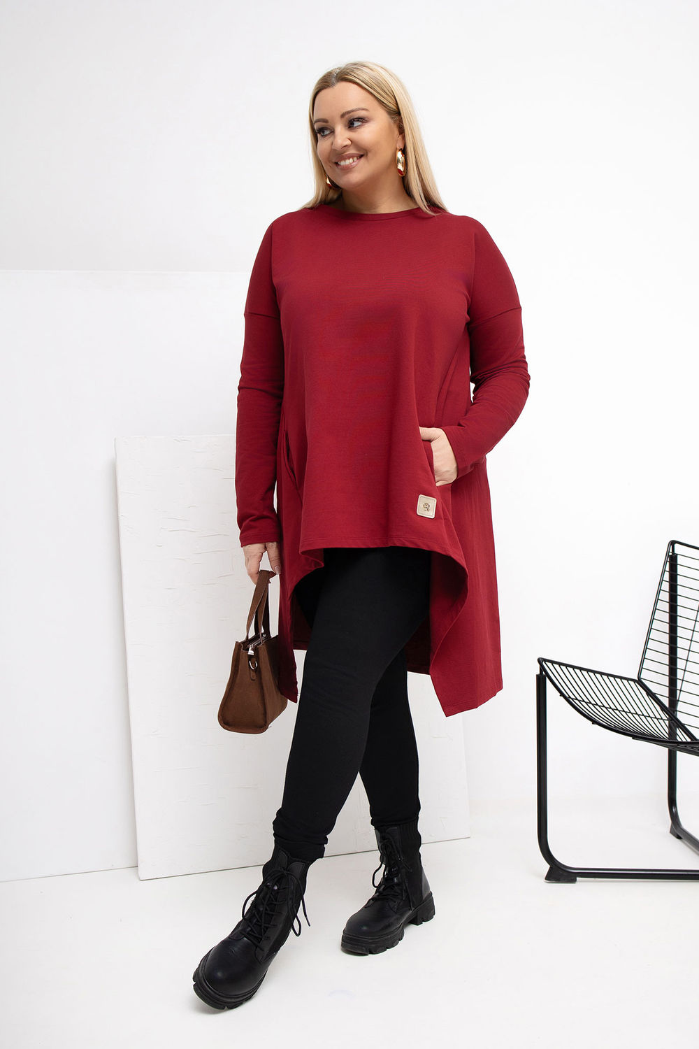 Tunique grande taille femme Relevance — rouge