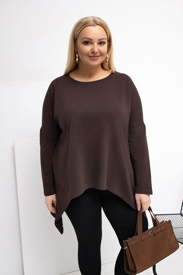 Tunique grande taille femme Relevance — brun