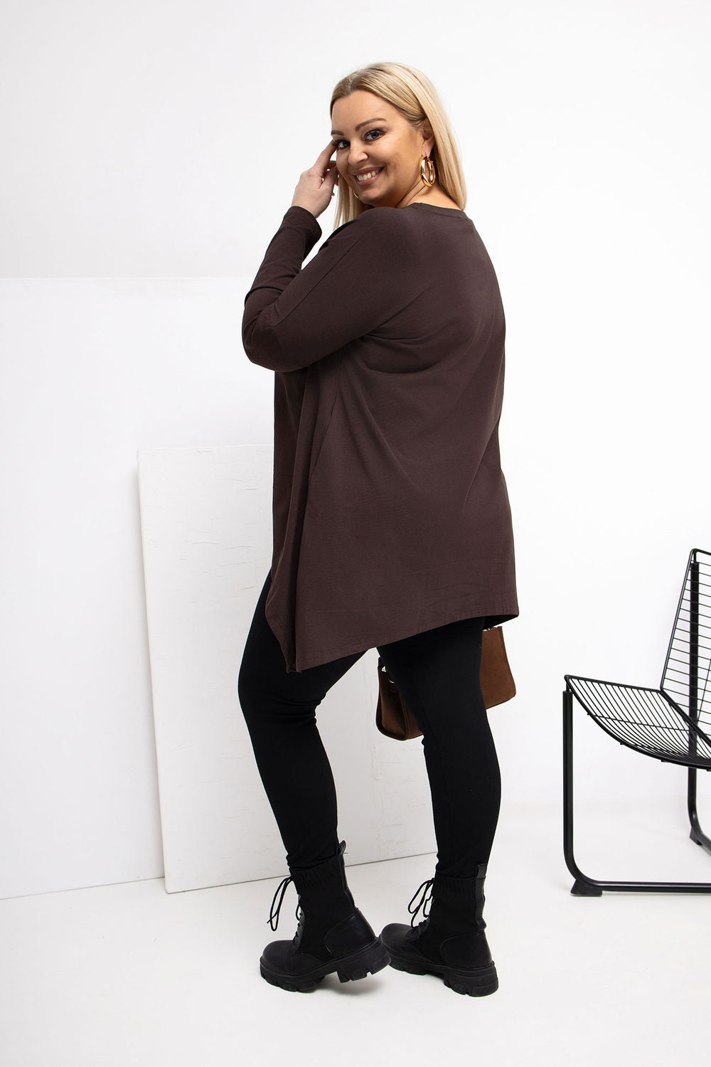 Tunique grande taille femme Relevance — brun
