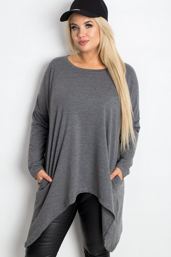Tunique grande taille femme Relevance — gris