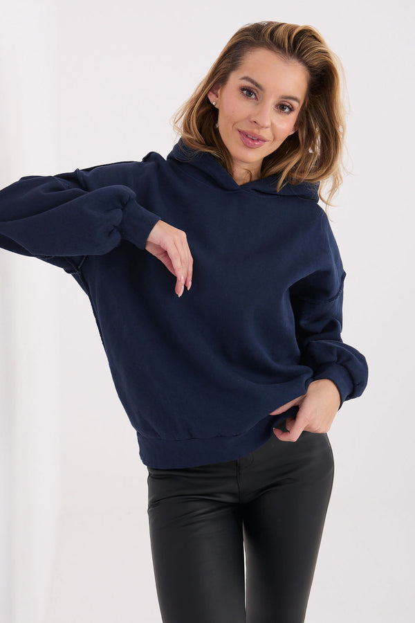 T-shirt femme Factory Price Sweatshirt Sweatshirt — bleu marine
