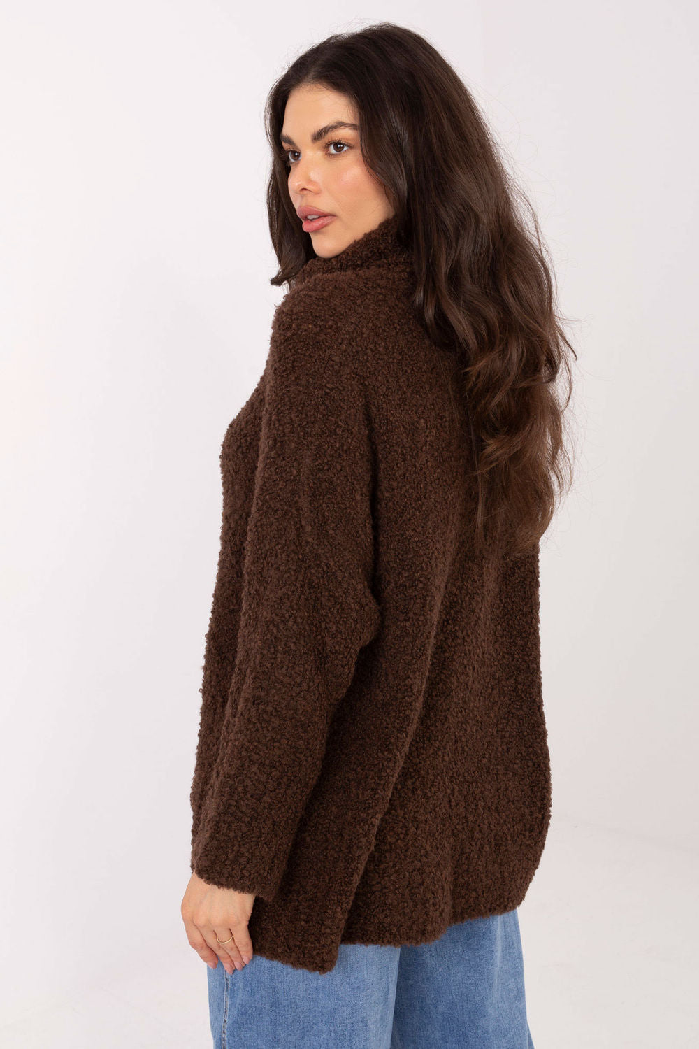 Pull femme Factory Price Col Roulé Col — brun