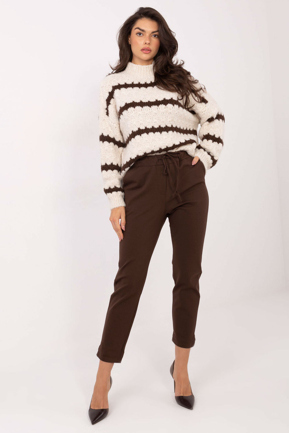 Chaussures à talons femme Factory Price Pantalon Pantalon — brun