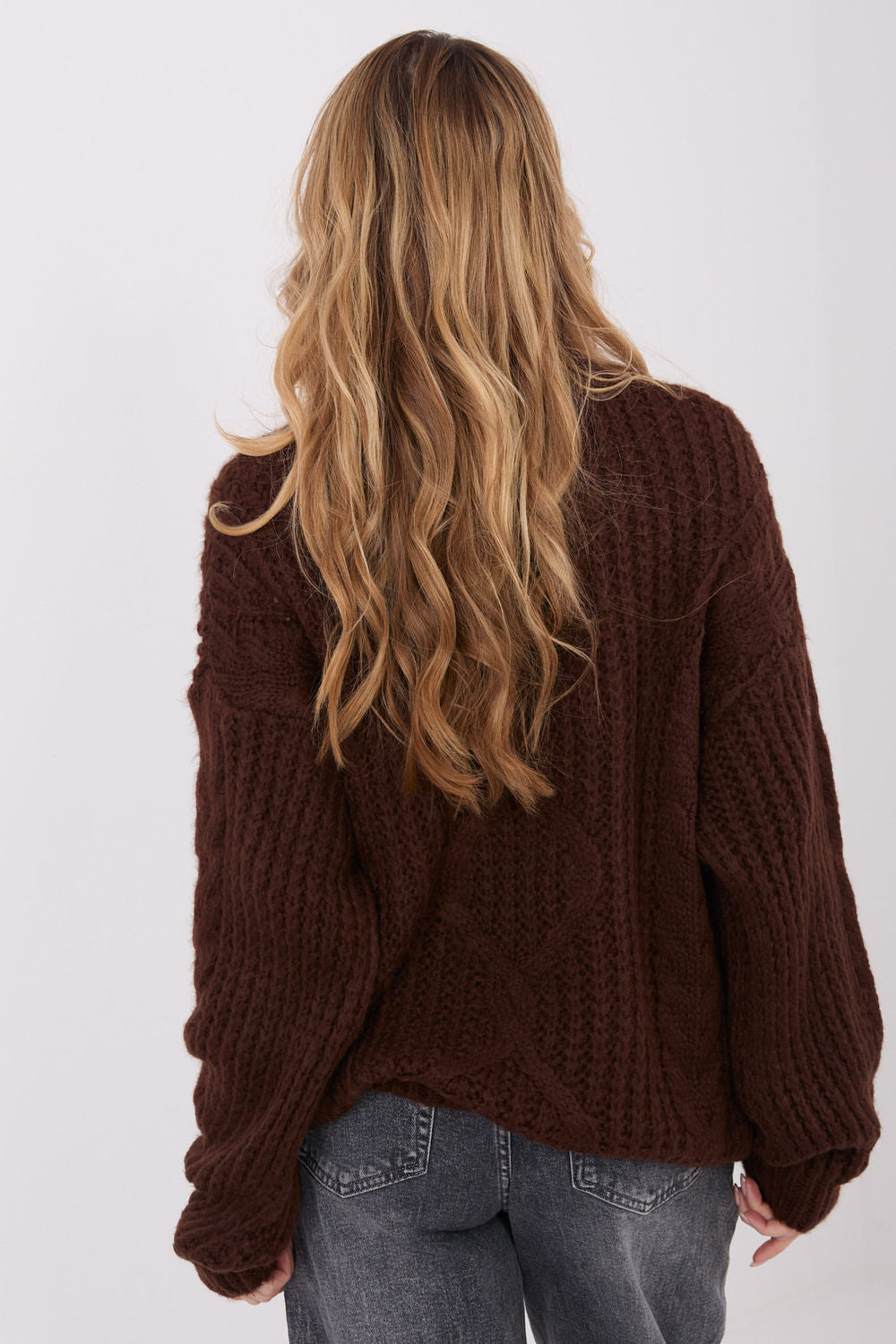 Pull femme Factory Price Chandail Chandail — brun