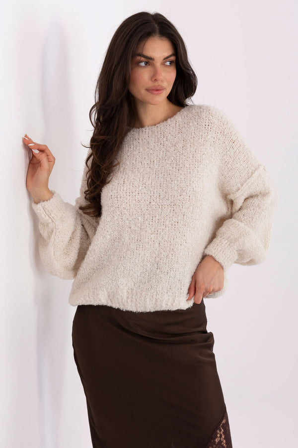 Pull femme Italy Moda Chandail Chandail — beige