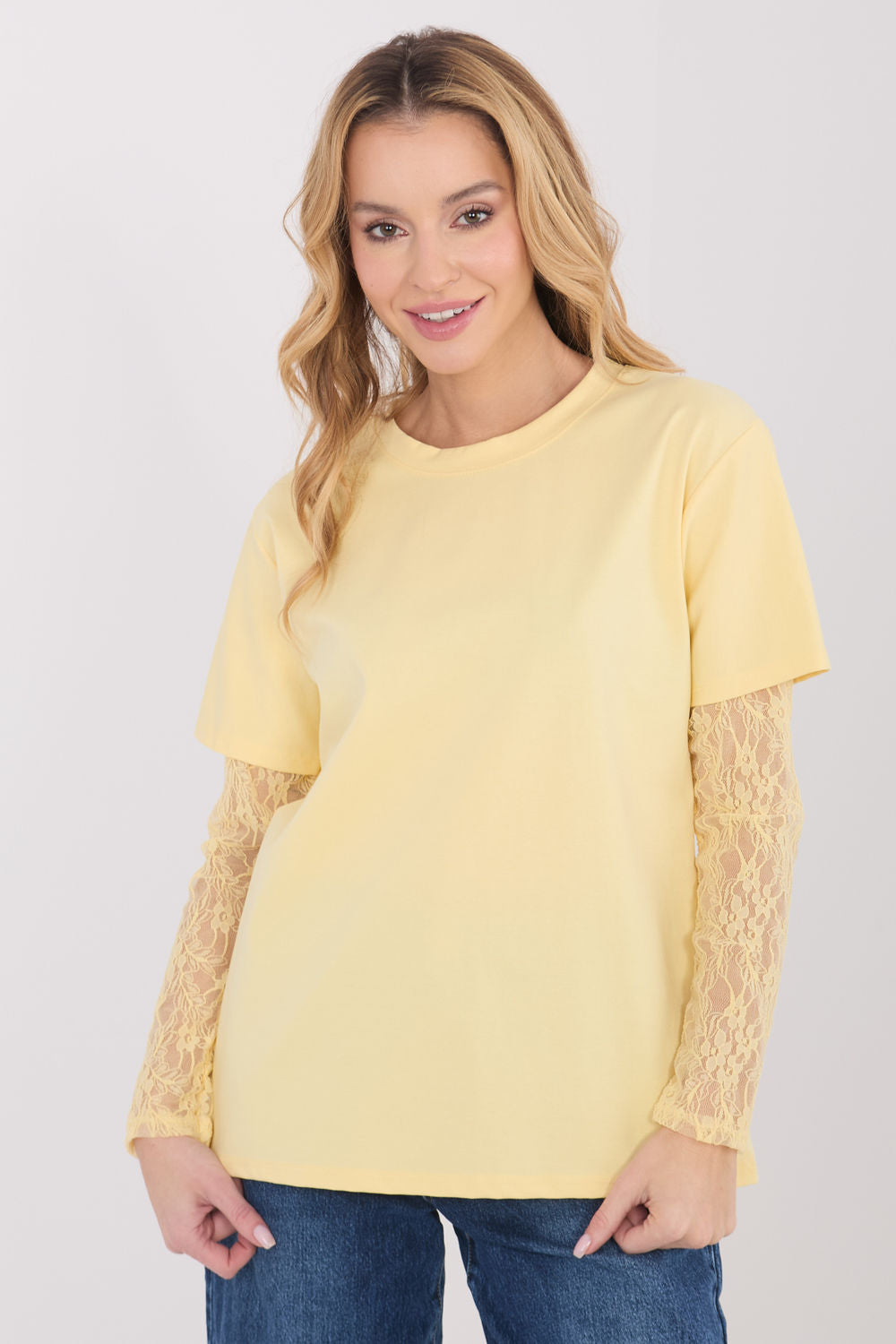 Blouse femme Italy Moda Chemisier Chemisier — jaune
