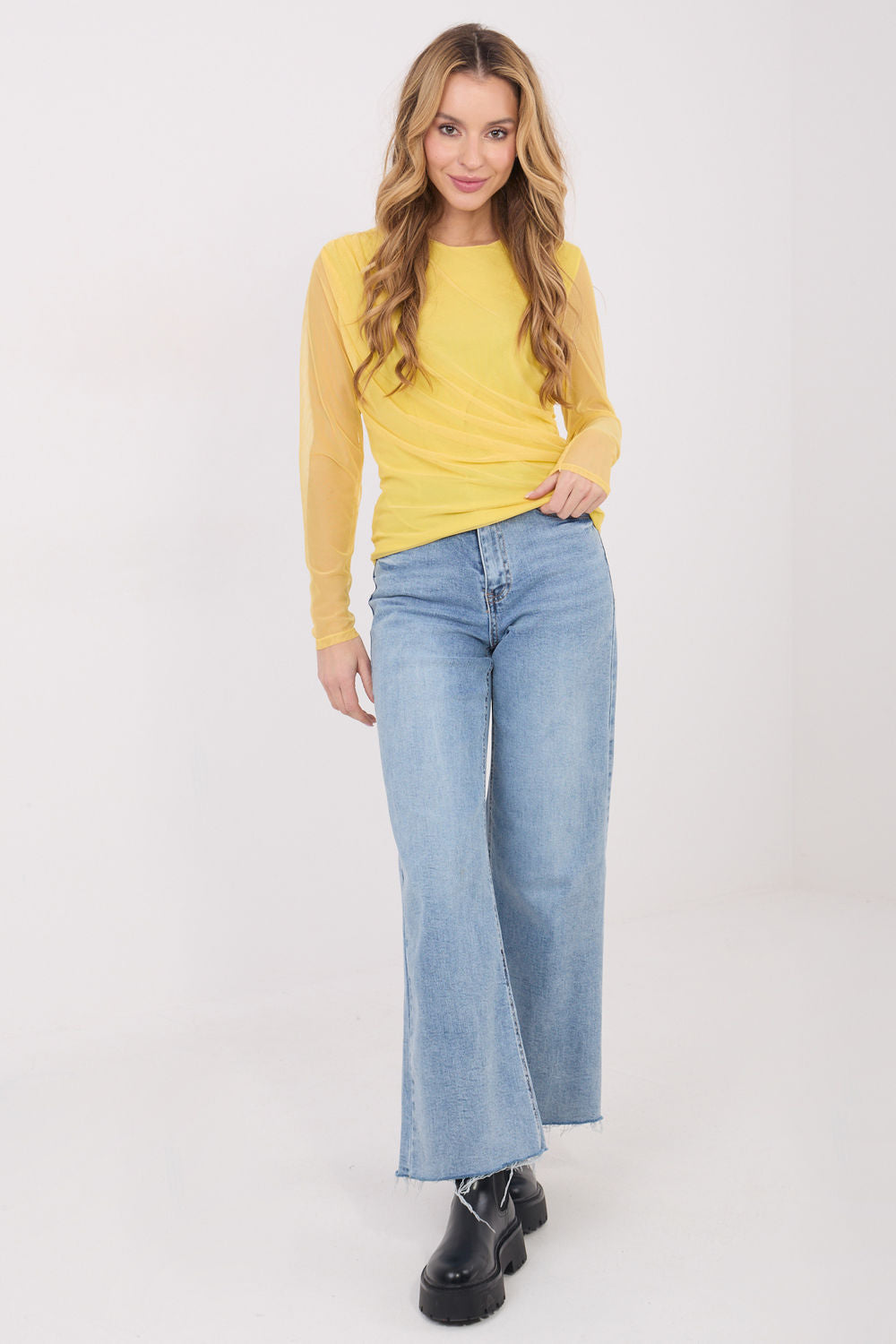 Blouse femme Italy Moda Chemisier Chemisier — jaune