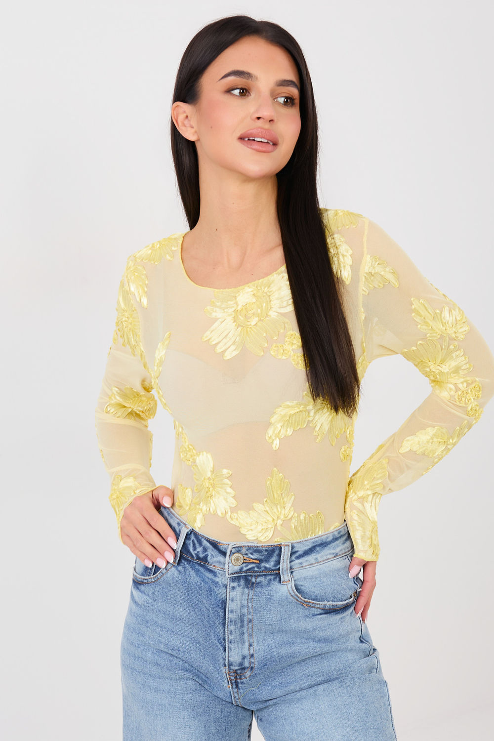Blouse femme Italy Moda Chemisier Chemisier — jaune