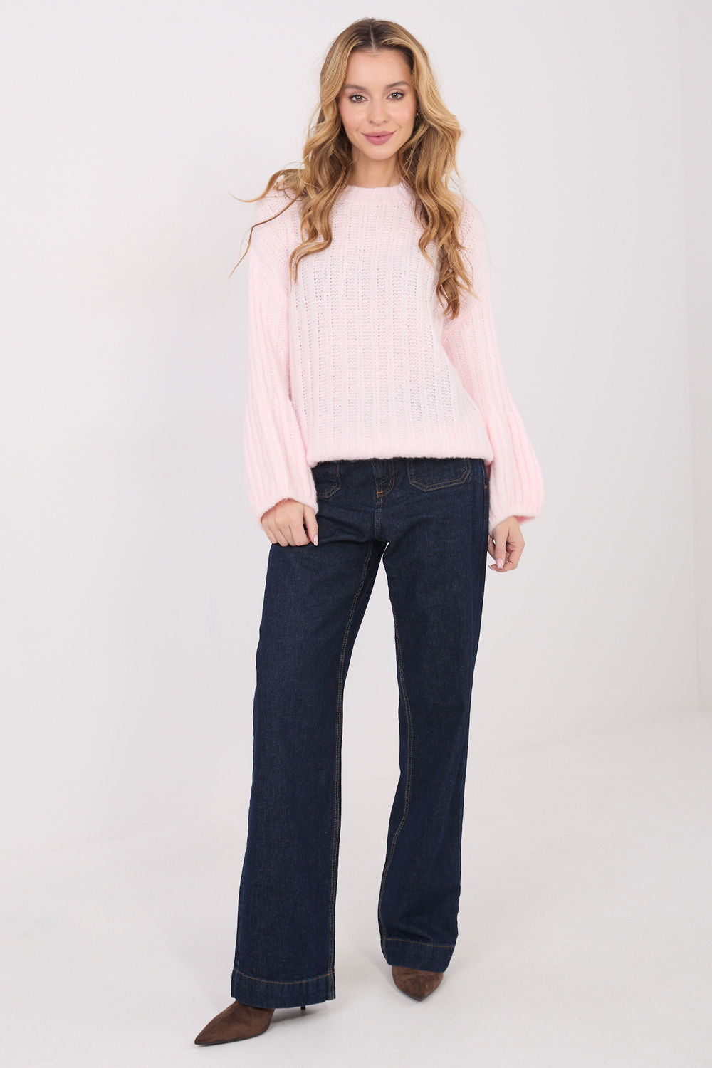 Pull femme Italy Moda Chandail Chandail — rosé