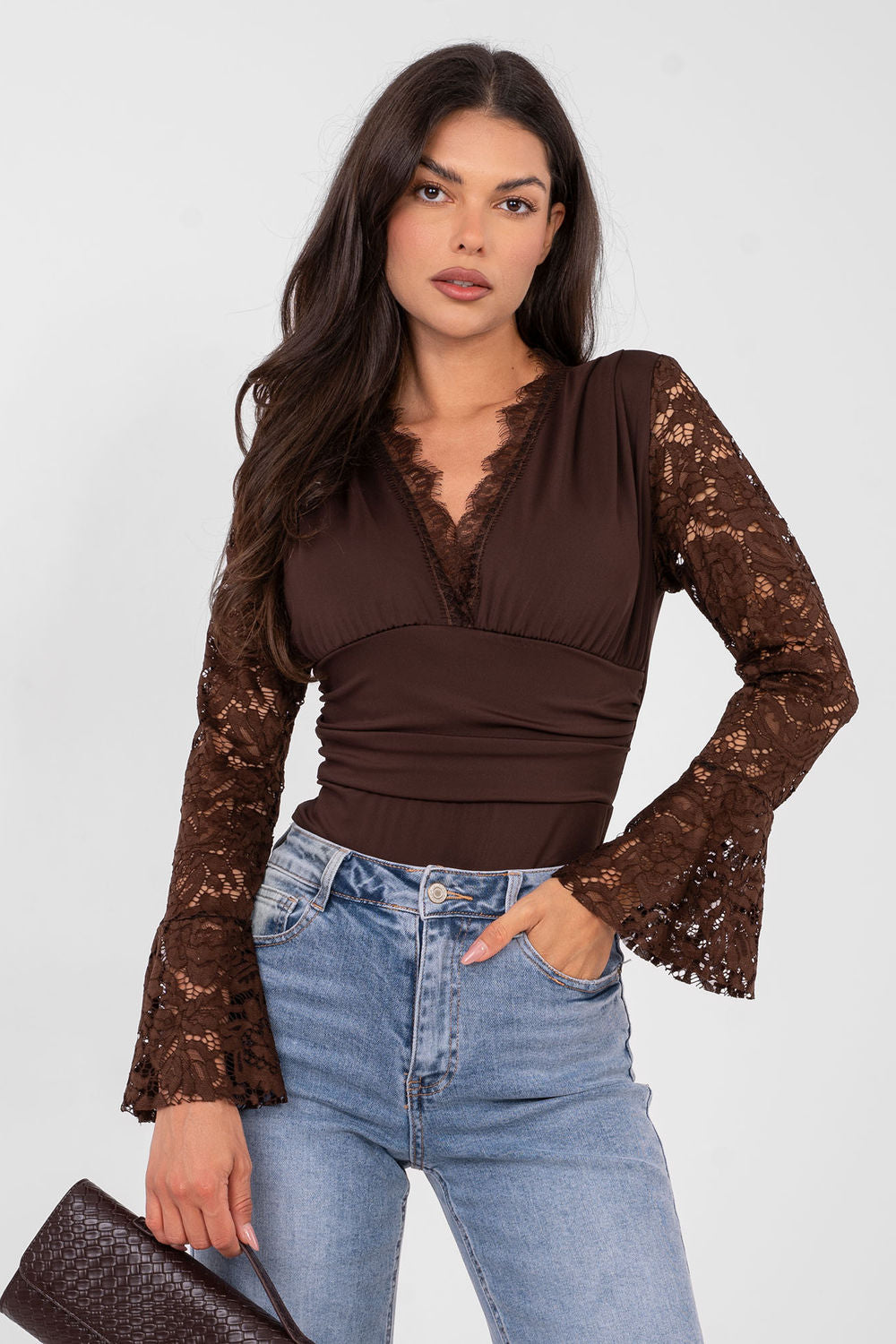 Body femme Italy Moda — brun