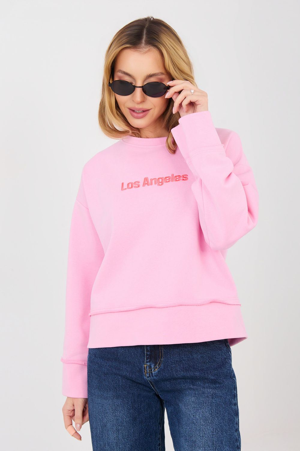 T-shirt femme Factory Price Sweatshirt Sweatshirt — rosé