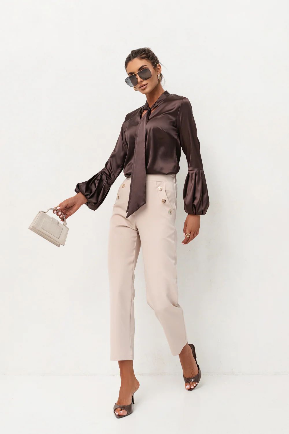 Blouse femme LaBalancia — brun