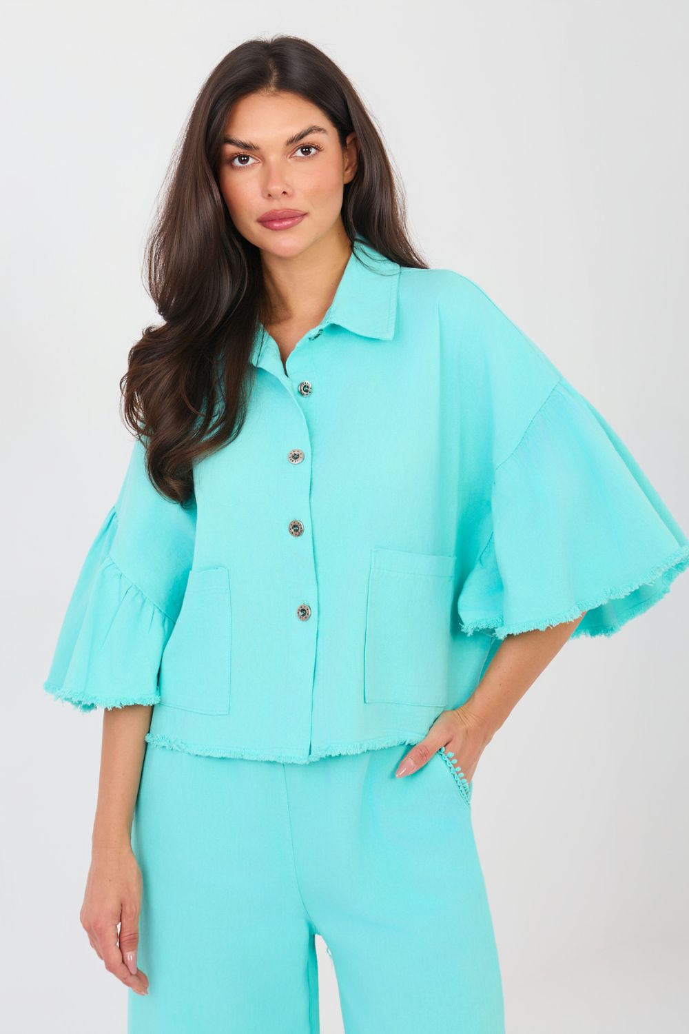 Veste en jean femme Rue Paris — bleu