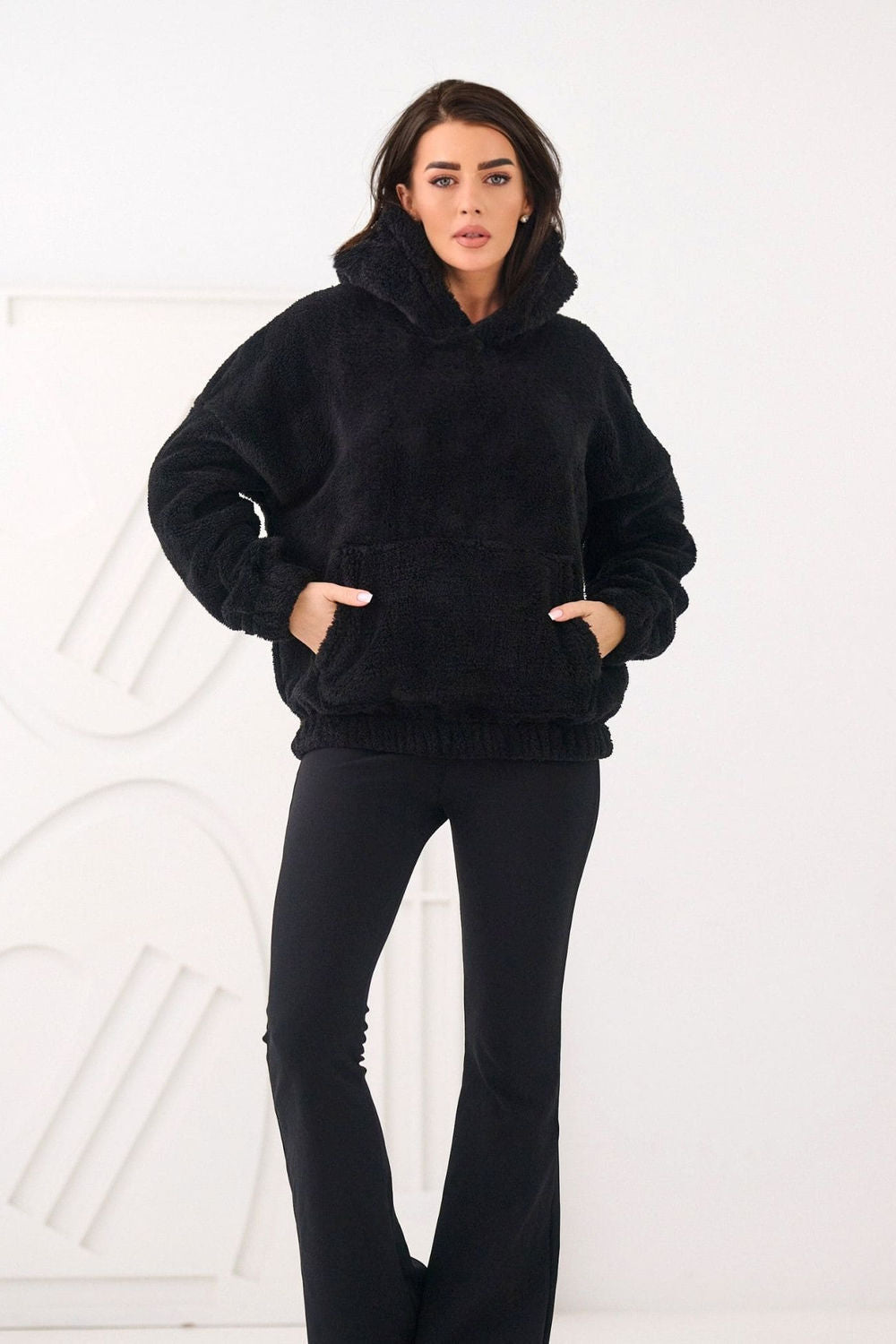 T-shirt femme Factory Price Sweatshirt Sweatshirt — noir