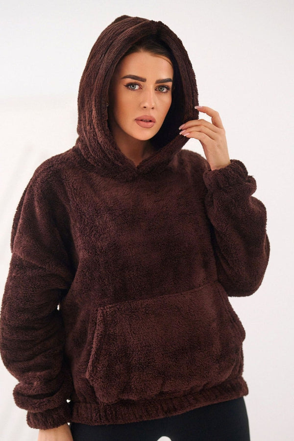 T-shirt femme Factory Price Sweatshirt Sweatshirt — brun