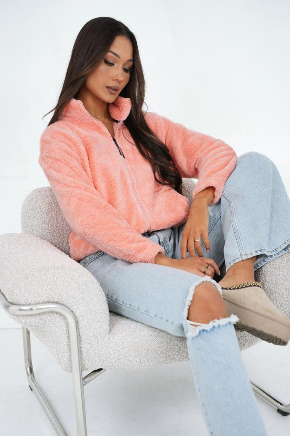 T-shirt femme Factory Price Sweatshirt Sweatshirt — rosé