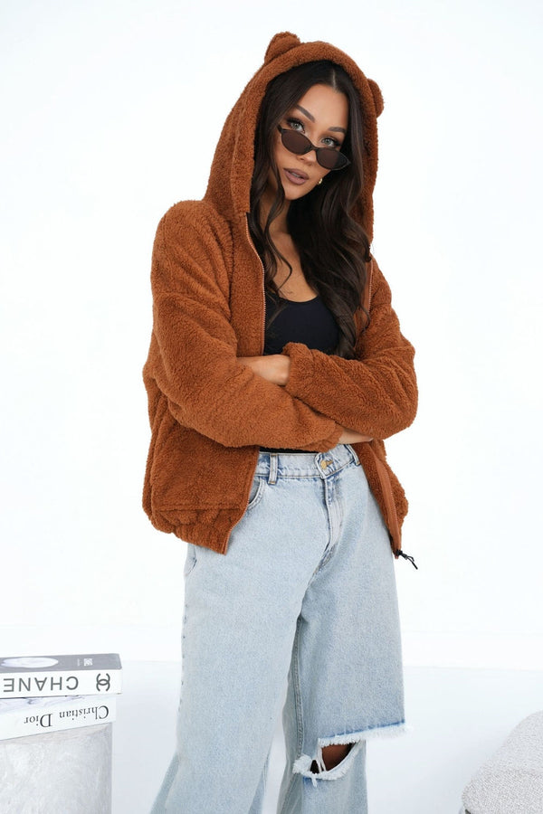 T-shirt femme Factory Price Sweatshirt Sweatshirt — brun