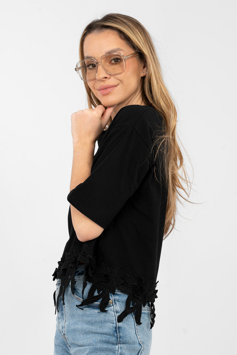 Blouse femme Factory Price Chemisier Chemisier — noir