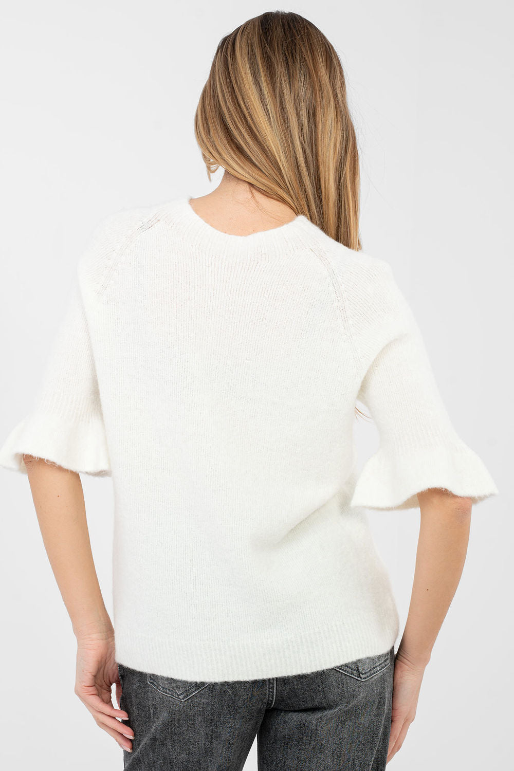 Pull femme Italy Moda Chandail Chandail — beige