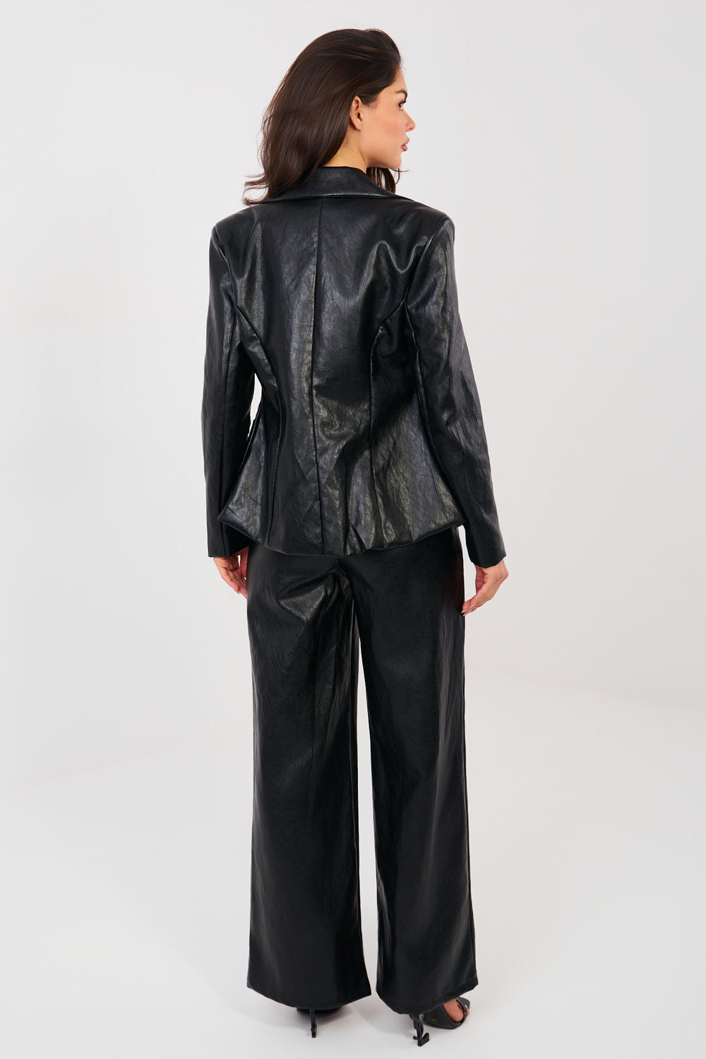 Chaussures à talons femme Italy Moda Pantalon Pantalon — noir