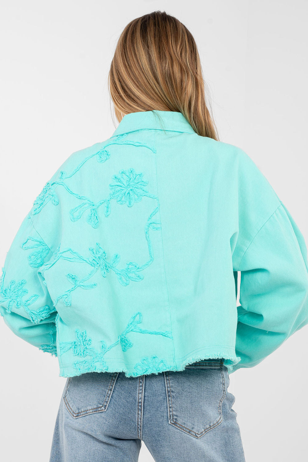 Veste en jean femme Rue Paris — bleu