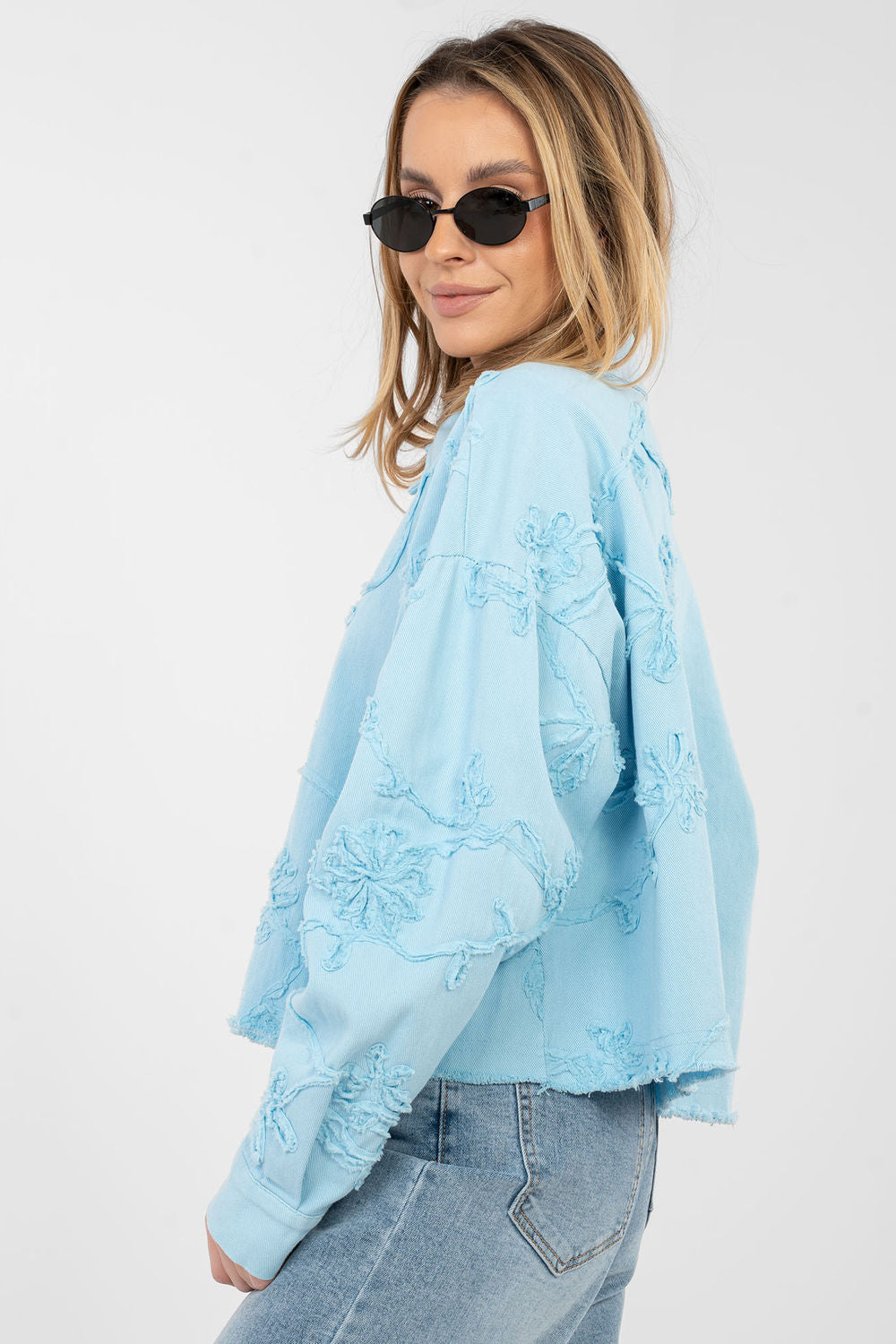 Veste en jean femme Rue Paris — bleu