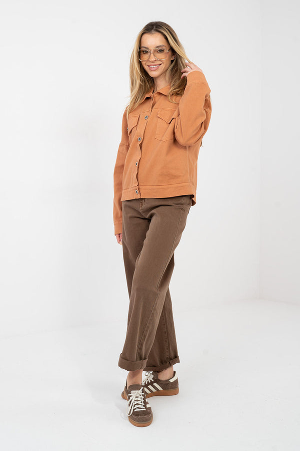 Veste en jean femme Rue Paris — orange
