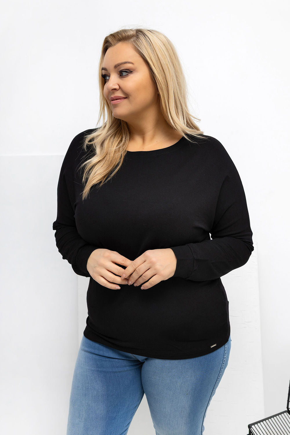 Chemisier grande taille femme Relevance — noir
