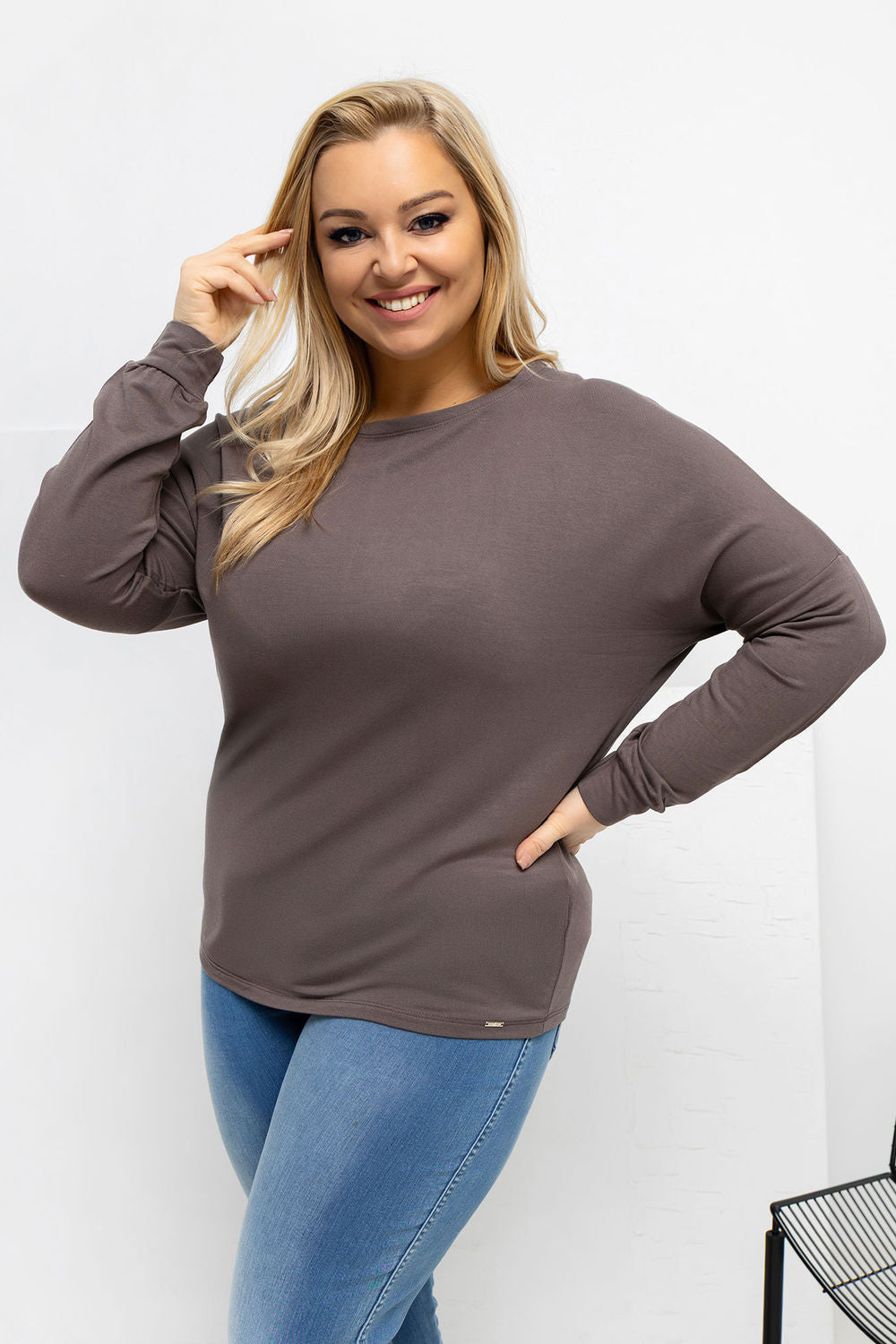 Chemisier grande taille femme Relevance — brun