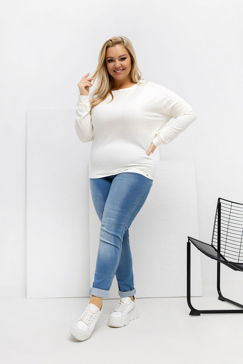 Chemisier grande taille femme Relevance — beige