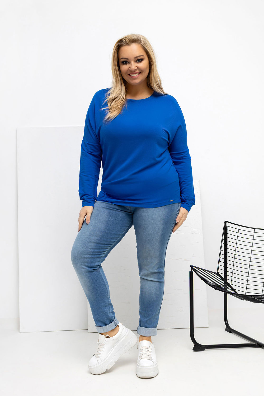 Chemisier grande taille femme Relevance — bleu