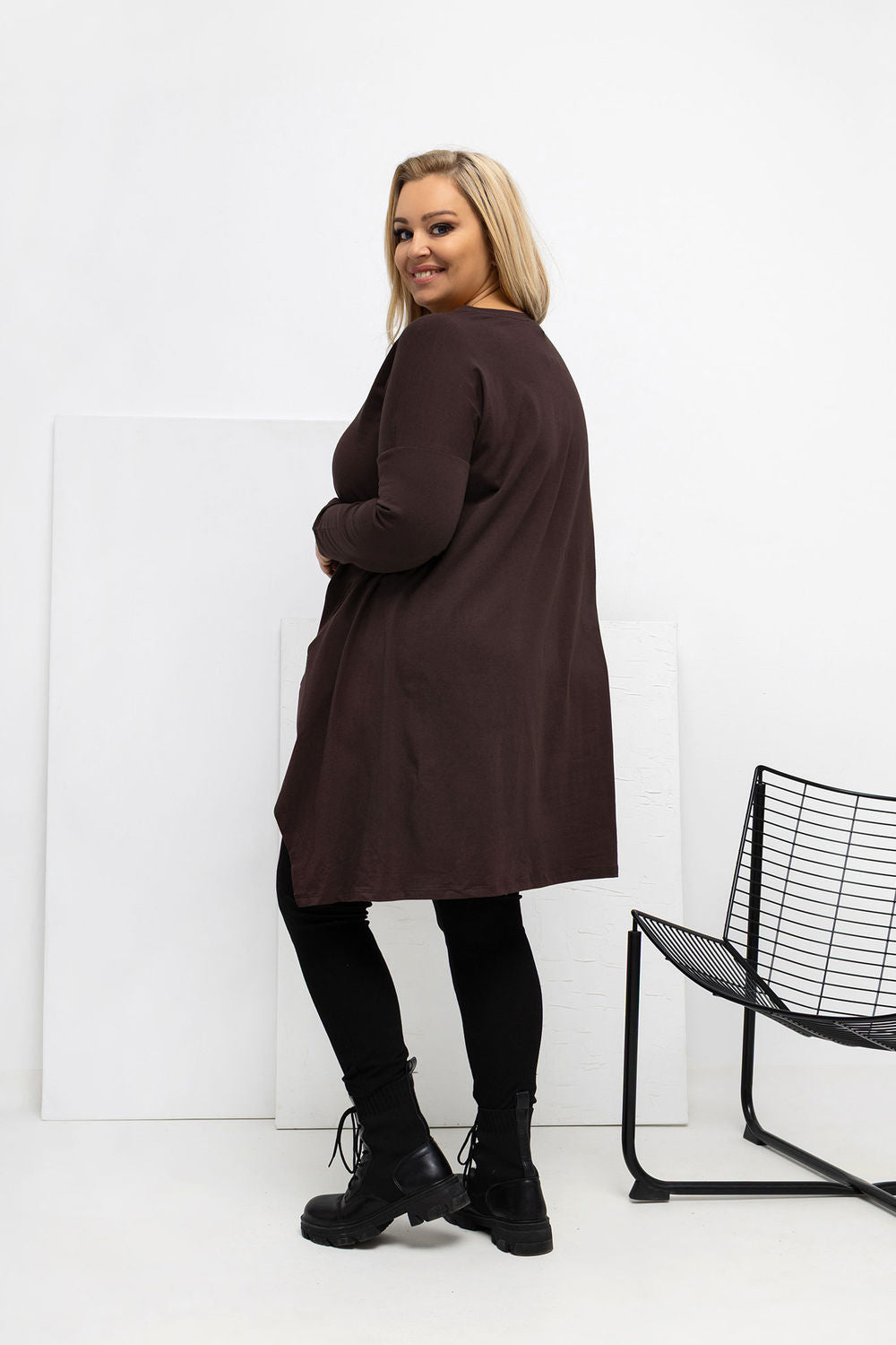 Chemisier grande taille femme Relevance — brun
