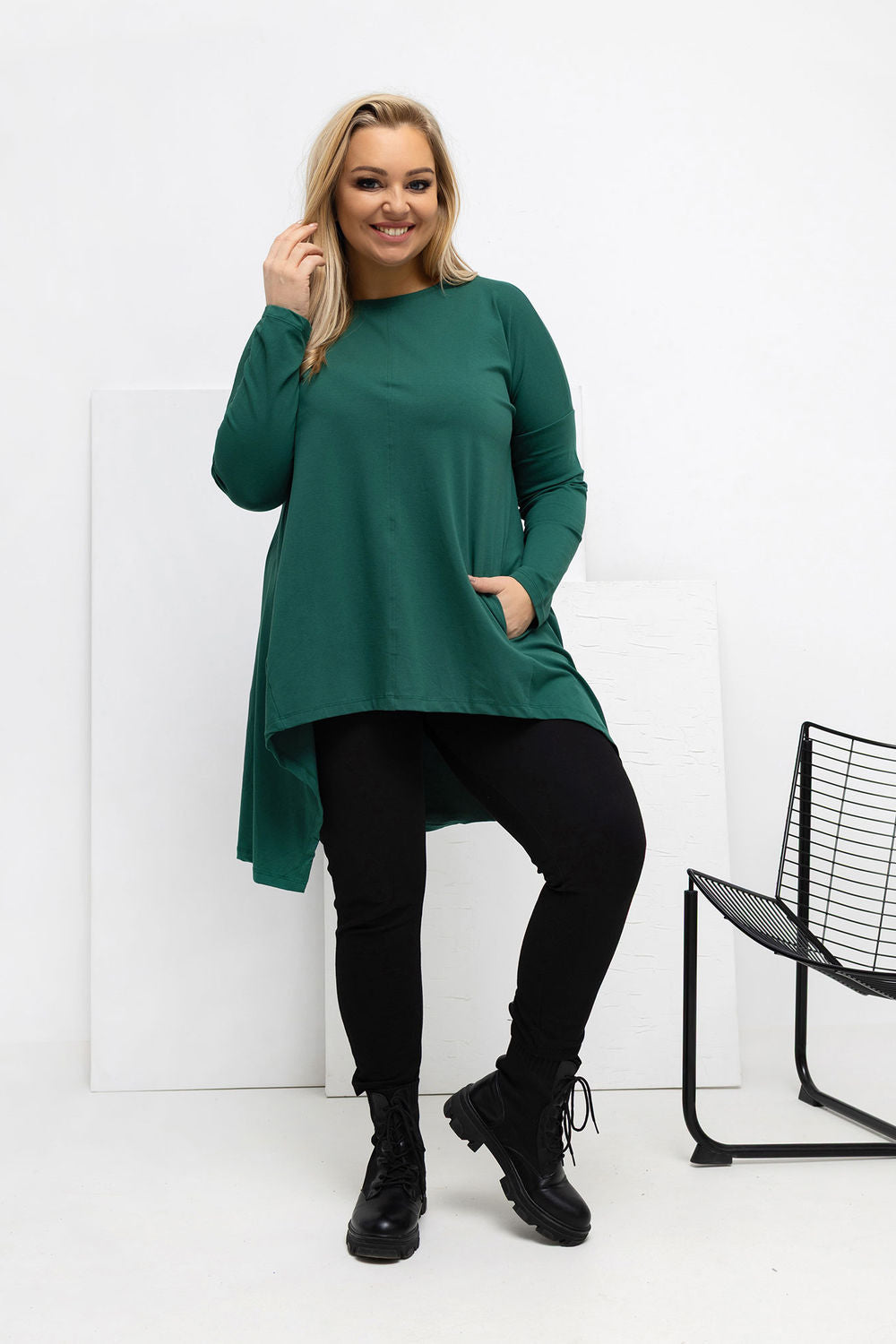 Chemisier grande taille femme Relevance — vert